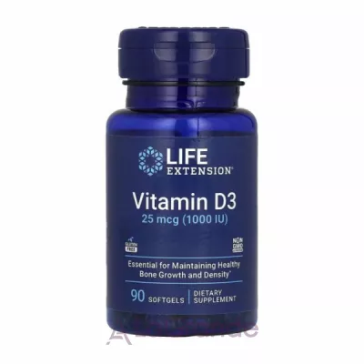 Life Extension Vitamin D3 25 mcg (1000 IU)   