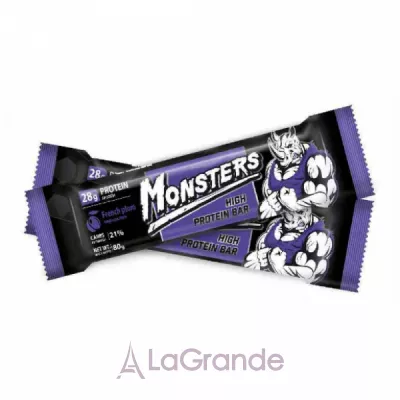 Monsters Strong Max High Protein Bar French Plum   