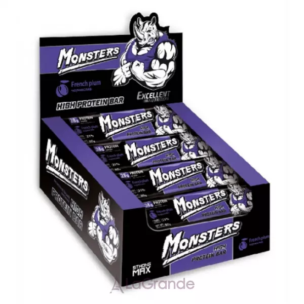 Monsters Strong Max High Protein Bar French Plum ����������� �������� 