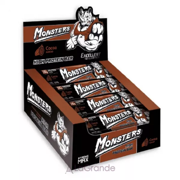 Monsters Strong Max High Protein Bar Cocoa ����������� �������� 