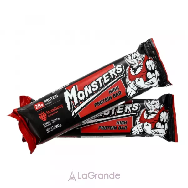 Monsters Strong Max High Protein Bar Strawberry ����������� �������� 