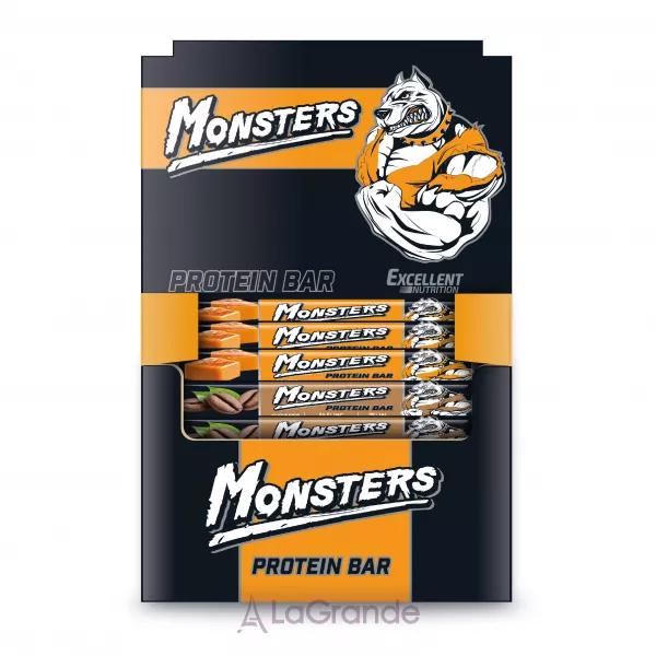 Monsters Protein Bar Peanut Salted Caramel ���������� �������� 