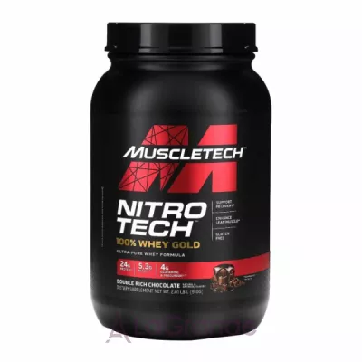 MuscleTech Nitro Tech 100% Whey Gold Double Rich Chocolate   