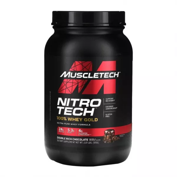 MuscleTech Nitro Tech 100% Whey Gold Double Rich Chocolate ������������ ������� 