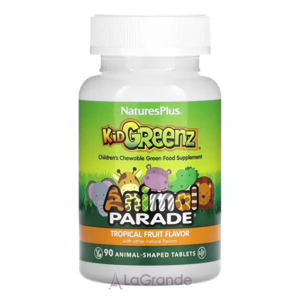 NaturesPlus Animal Parade Kid Greenz Tropical Fruit �������� �� ������� ��������� ��� ����, ������� ������