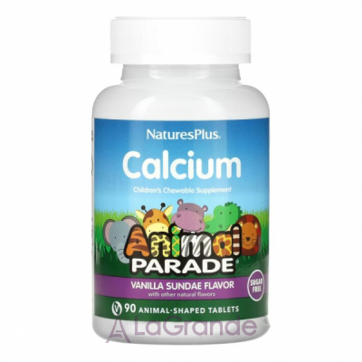 NaturesPlus Animal Parade Sugarfree Calcium Chewable    ,  