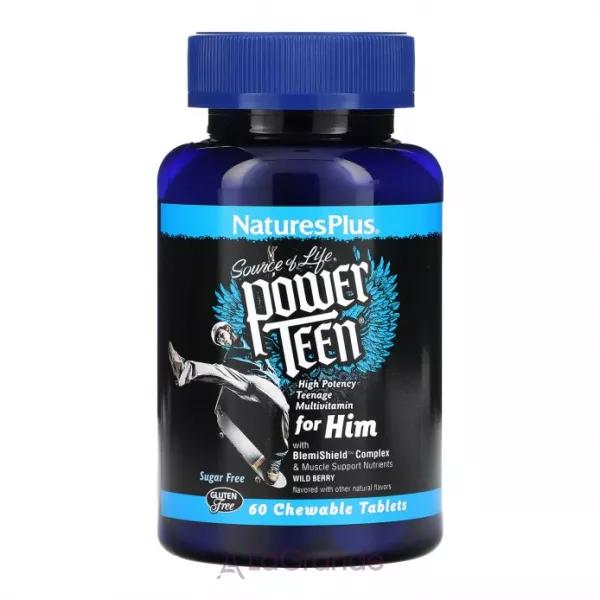 NaturesPlus Source of Life Power Teen For Him Chewables ������������ ��� ��������