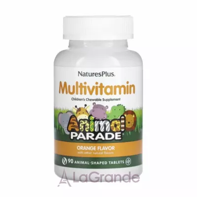 NaturesPlus Animal Parade Multivitamin Childrens Chewables Orange      