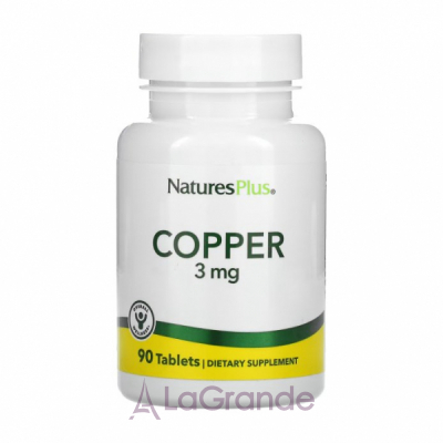 NaturesPlus Copper 3 mg   