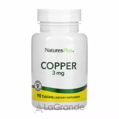 NaturesPlus Copper 3 mg   