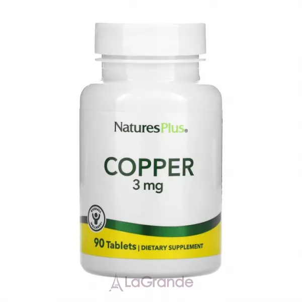 NaturesPlus Copper 3 mg ������� ������� 