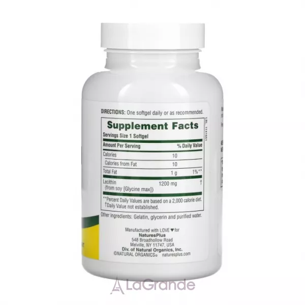 NaturesPlus Lecithin 1200 mg ������� ������� 