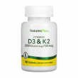 NaturesPlus Vitamins D3 K2 2500 IU/120 mcg 90pcs