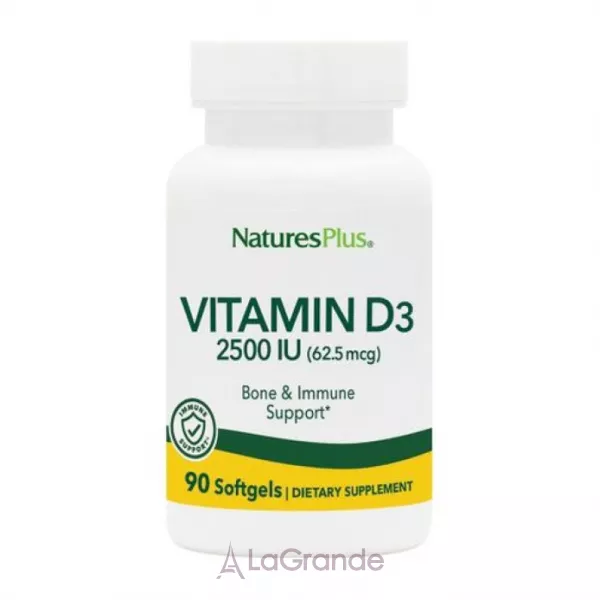 NaturesPlus Vitamin D3 2500 IU ������� D3 2500 IU