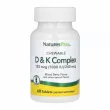 NaturesPlus VIT D & K Complex 125mcg 5000 IU/ 240 mcg   D  K