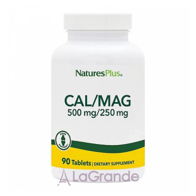 NaturesPlus Cal/Mag 500mg/250mg    