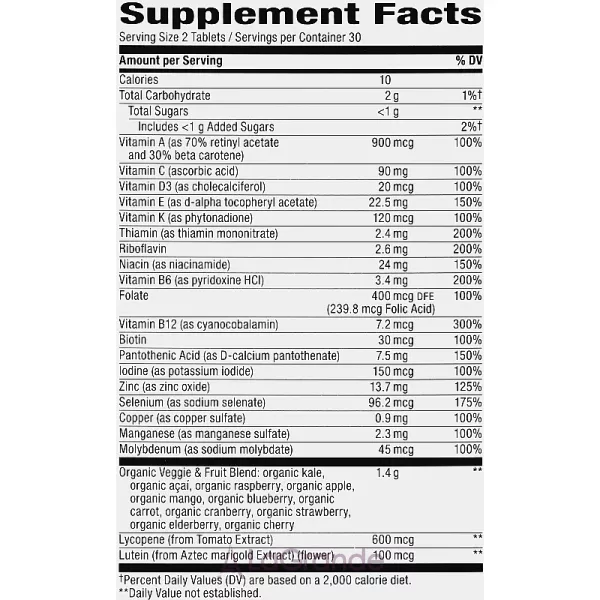 Nature's Way Alive Garden Goodness Men's Multivitamin �������������� ��� ������