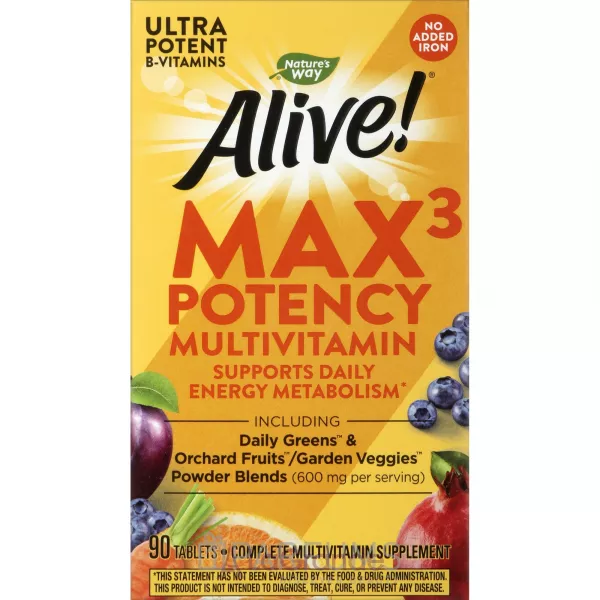 Nature�s Way Alive! Max3 Potency MultiVitamin (No-Iron) ��������������