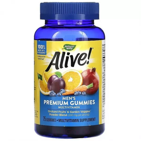 Nature�s Way Alive! Men Premium Gummies Multivitamin �������� ��� ������