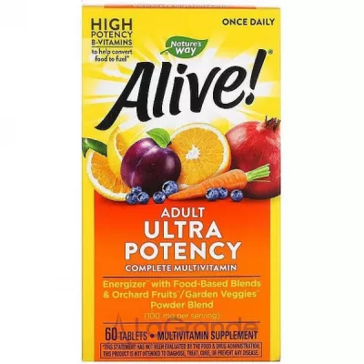 Natures Way Alive! Adult Ultra Potency Complete Multivitamin   