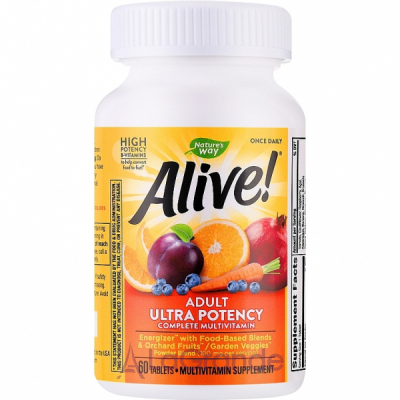 Natures Way Alive! Adult Ultra Potency Complete Multivitamin   