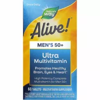 Nature�s Way Alive! Men's 50+ Ultra Potency Complete Multivitamin �������������� ��� ������ 50+