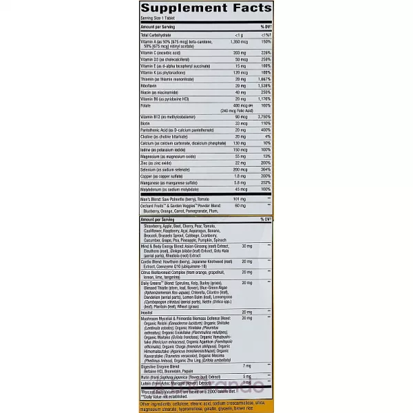 Nature�s Way Alive! Men's 50+ Ultra Potency Complete Multivitamin �������������� ��� ������ 50+