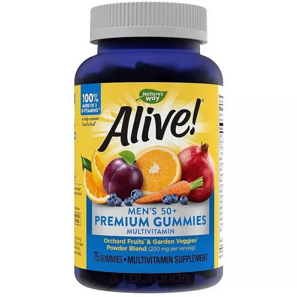 Nature's Way Alive! Men's 50+ Gummy �������� ��������������� ��� ������ 50+