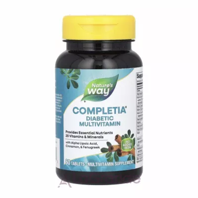 Nature's Way Completia Diabetic Multivitamin (Iron-Free)   