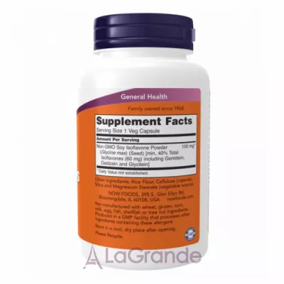 Now Foods Soy Isoflavones 150mg   