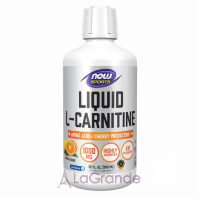 Now Foods Liquid L-Carnitine Citrus Flavor  L-   , 1000 