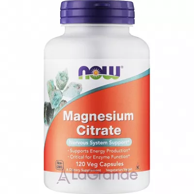 Now Foods Magnesium Citrate Veg Capsules   , 