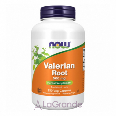 Now Foods Valerian Root Extract 500mg Veg Capsules    500   