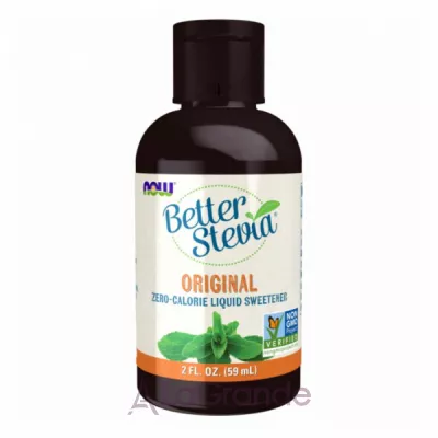 Now Foods Better Stevia Liquid Sweetener Original   