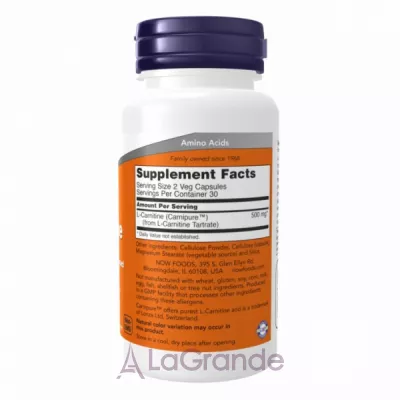 Now Foods L-Carnitine  L-, 250 