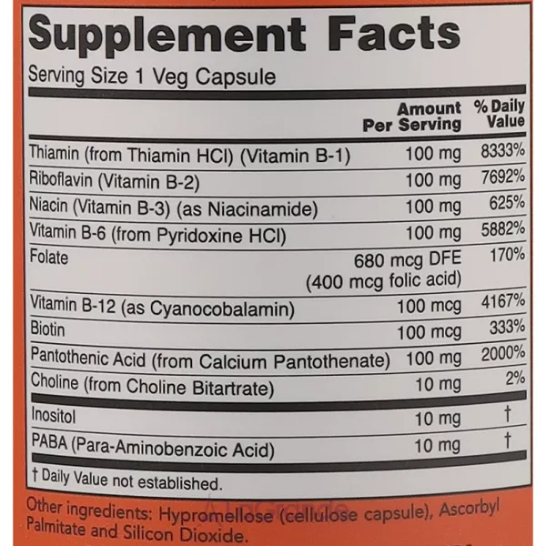 Now Foods Vitamin B-100 Veg Capsules ������� �-100