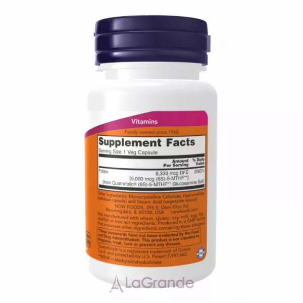 Now Foods Methyl Folate 5.000 mcg ����������, 5.000 ���