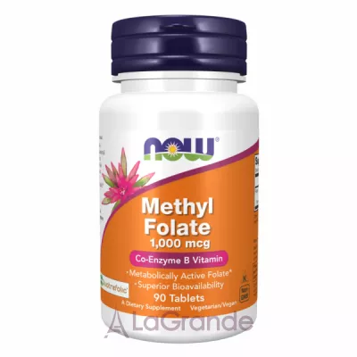 Now Foods Methyl Folate 1.000 mcg , 1.000 