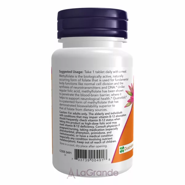 Now Foods Methyl Folate 1.000 mcg ����������, 1.000 ���