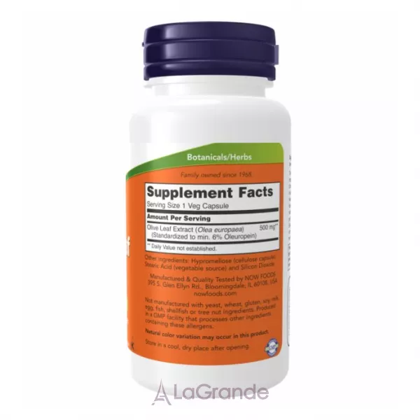 Now Foods Olive Leaf Extract �������� �� ������� ���������� ������, 500��