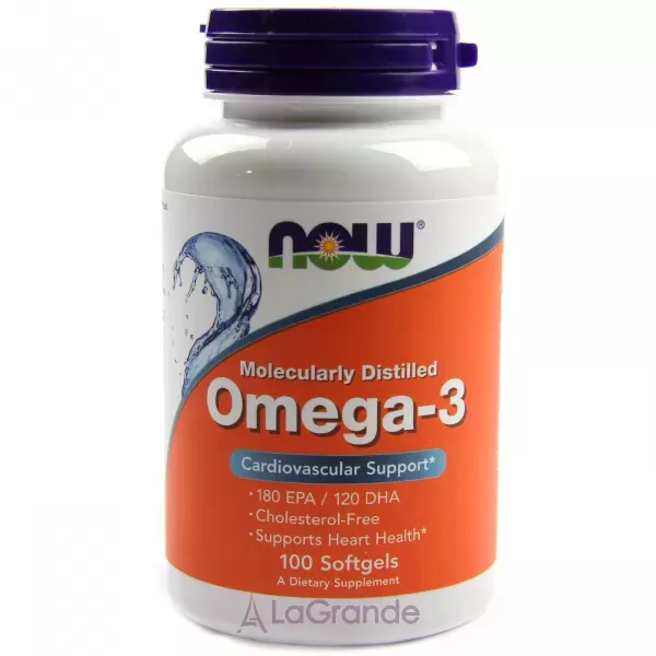 Now Foods Omega-3 Molecularly Distilled 180 EPA/120 DHA ������� 