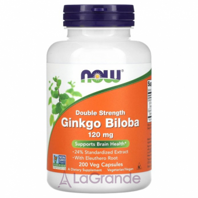 Now Foods Ginkgo Biloba Double Strength    , 120 