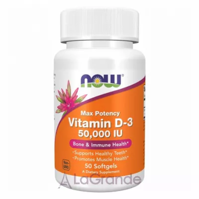 Now Foods Vitamin D-3 50000 IU   