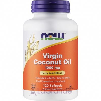 Now Foods Virgin Coconut Oil 1000 mg Softgels   