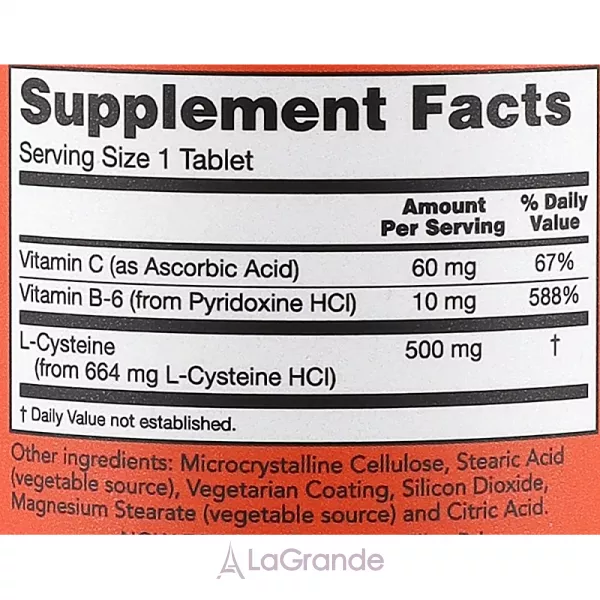 Now Foods L-Cysteine Tablets ������� ������� 