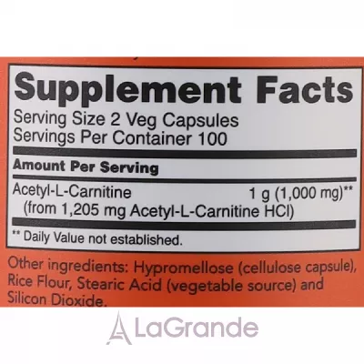 Now Foods Acetyl-L-Carnitine   