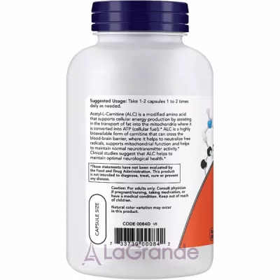 Now Foods Acetyl-L-Carnitine   