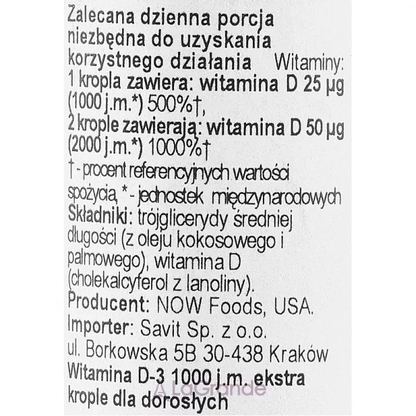 Now Foods Liquid Vitamin D3 Extra Strenght 1000 IU ����� 