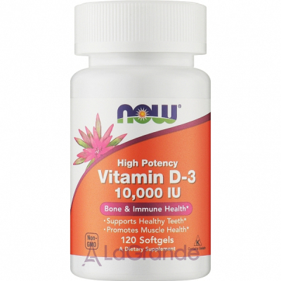 Now Foods Vitamin D-3 10000 IU Structural Support ĳ  