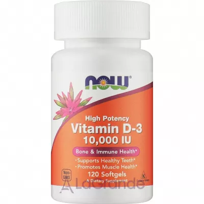 Now Foods Vitamin D-3 10000 IU Structural Support   